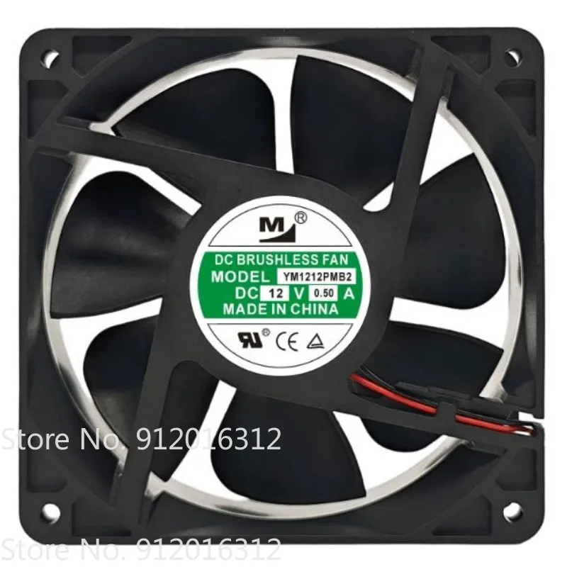 New Cooling Fan for YM1212PMB2 DC12V 0.5A Cooling Fan 12038 120 * 120 * 38MM