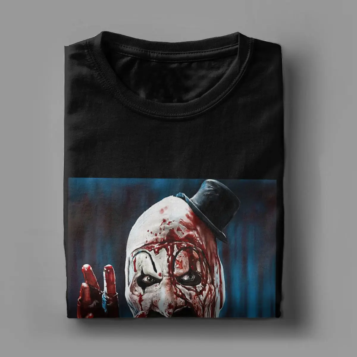 The Clown Drawing Art horror movies terrifier slasher film scary scream movie Novelty T-Shirts Cotton Graphic Printed Clothing