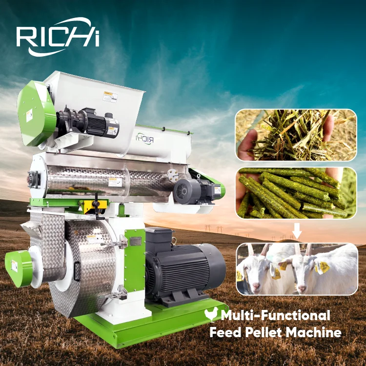ATV&UTVRICHI Ruminant Feed Pellet Machine - High Output Livestock Goat Cattle Animal Feed Pellet Maker