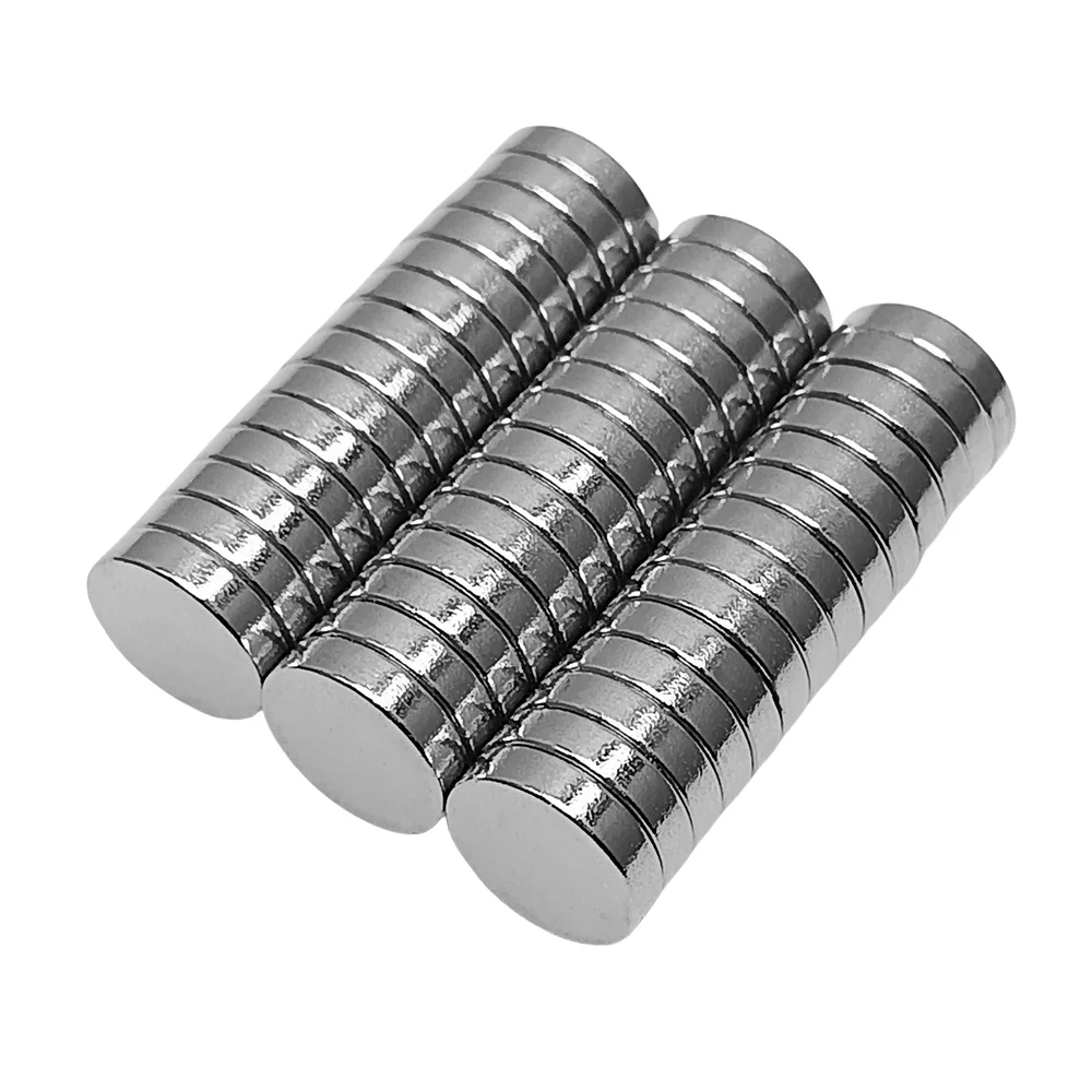 Ímãs de neodímio redondos de terras raras, 10 ~ 150 peças 12x3mm 12mm x 3mm ímãs magnéticos poderosos fortes 12x3mm ímã permanente 12*3