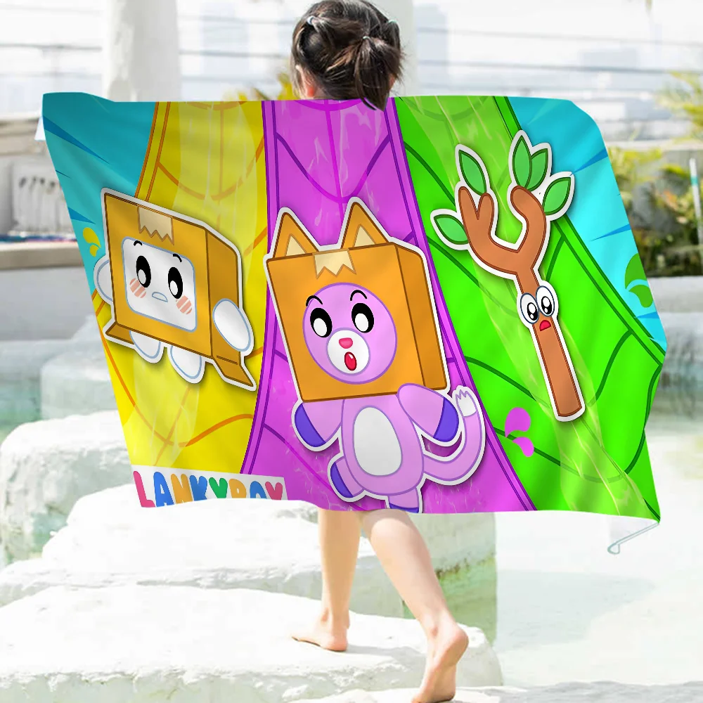 Lankybox Cute Big Microfiber Beach Towels Quick Dry Towel Sand Beach Towels Pool Towel for Travel Swim Pool Yoga