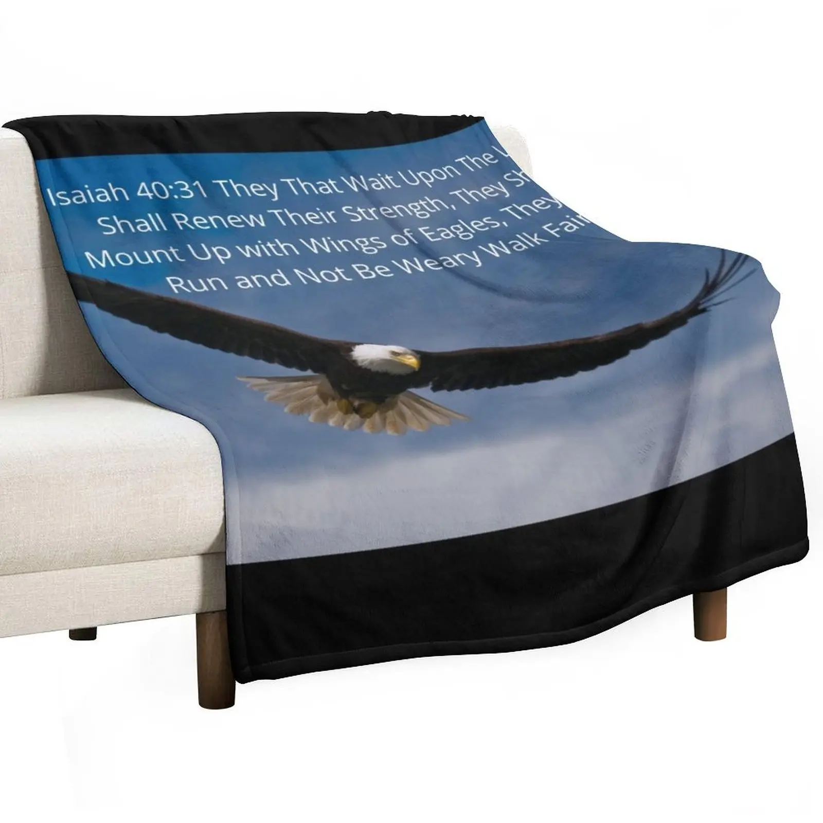 

Isaiah 40 vs 31 On Eagles Wings Throw Blanket Tourist Retros Winter beds Soft Big Blankets