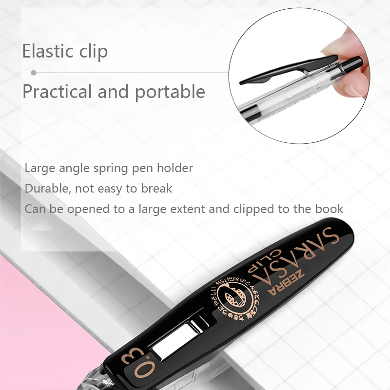 1 Pcs Zebra SARASA Gel Pen JJH15 Push Type Color Water Pens 0.3mm Student Pens for Writing Notes Hand Book Painting Supplies