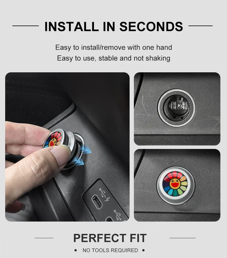 Staubschutzkappe für Zigarettenanzünder im Auto für Mini Cooper S JCW J01 J05 U25 F66 F65 F56 F60 F54 R56, staubdichte Abdeckung, Autozubehör – Detail 8