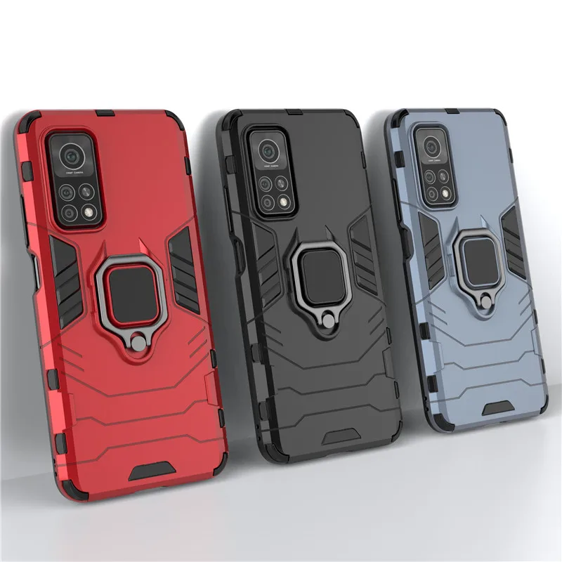 Kickstand Case For Xiaomi Mi 10 Pro Mi 10 T Lite Mi Note 10 Lite Shockproof Armor Ring Stand Case For Mi 10T Pro 10S Back Cover