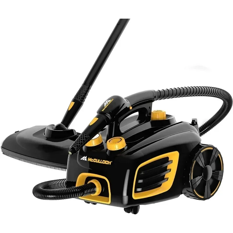 McCulloch MC1375 Canister Steam Cleaner with 20 Accessories, Extra-Long Power Cord, Chemical-Free Cleaning for Most Floors