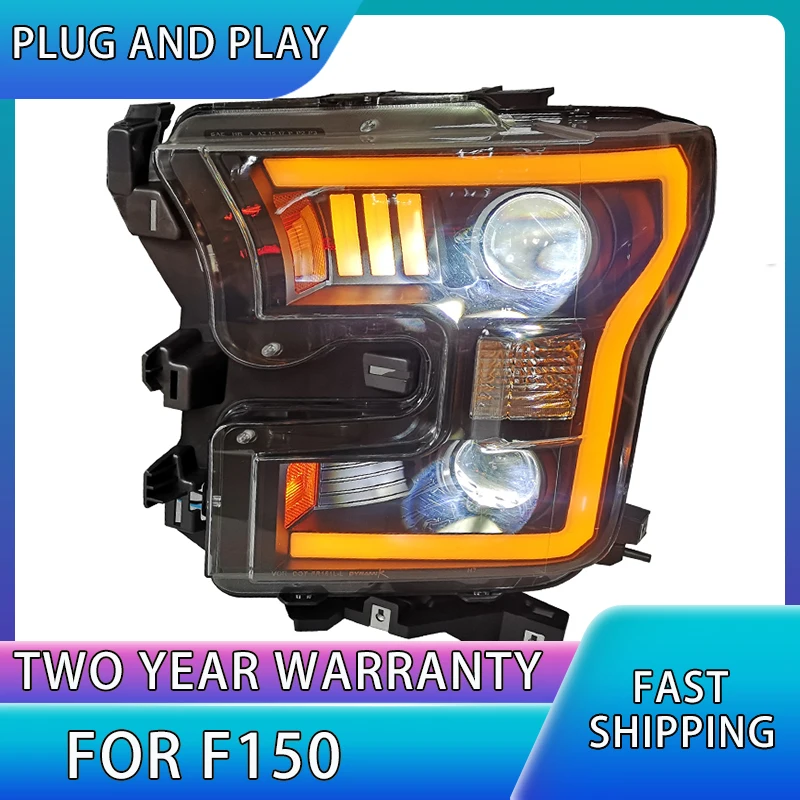 Car Styling Head Lamp for Ford F150 RAPTOR 2015-2017 Headlight assembly LED Head Light