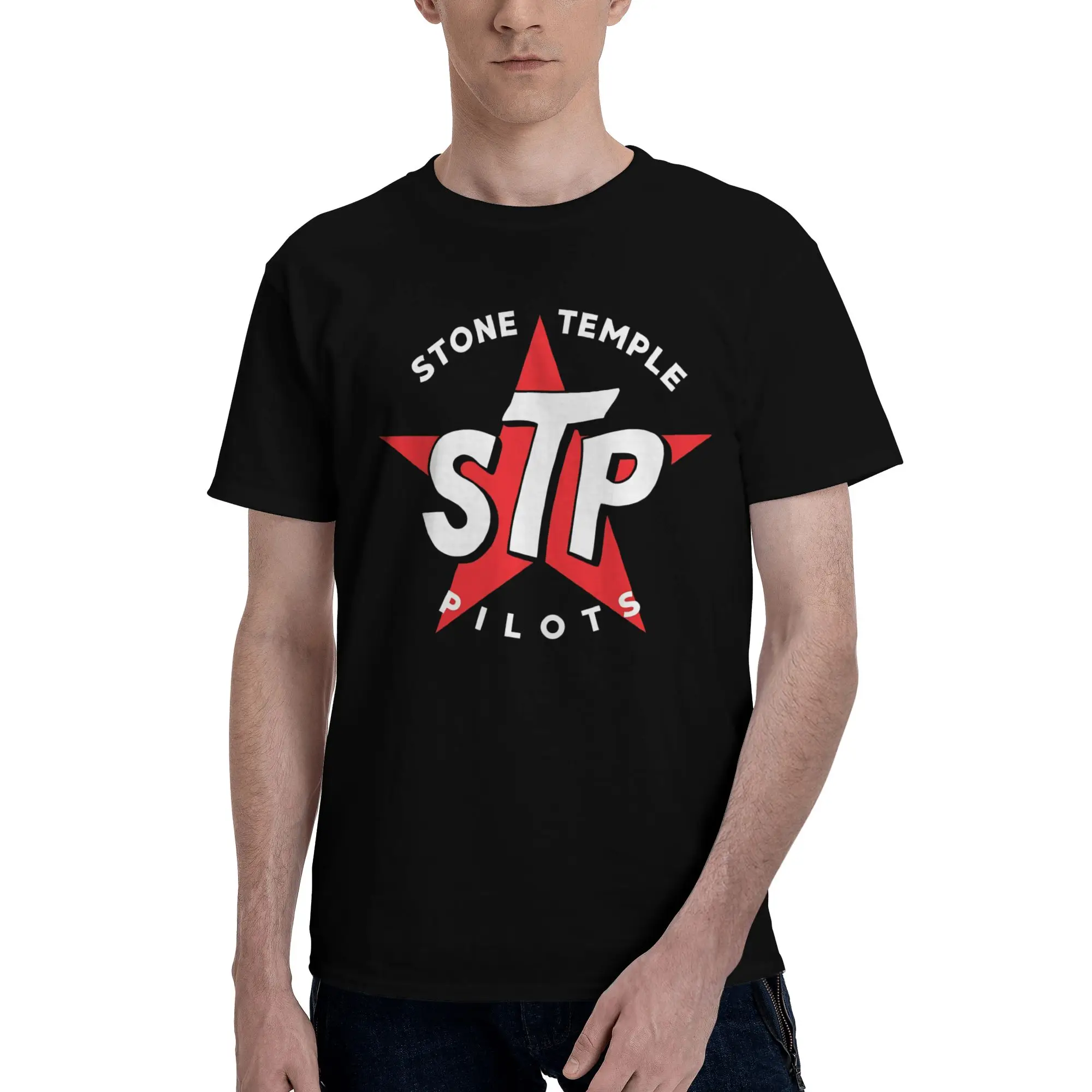 STONE TEMPLE PILOTS  Funny 100% Cotton T-Shirt STP  Tees Tops For Men