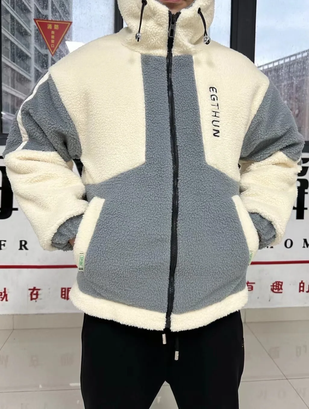 Men Wool Windproof Solid Color Coats Parkas Jackets for Men Long Hooded Coat Winter Warm Thick Fleece Parkas Jacket Plus size8XL