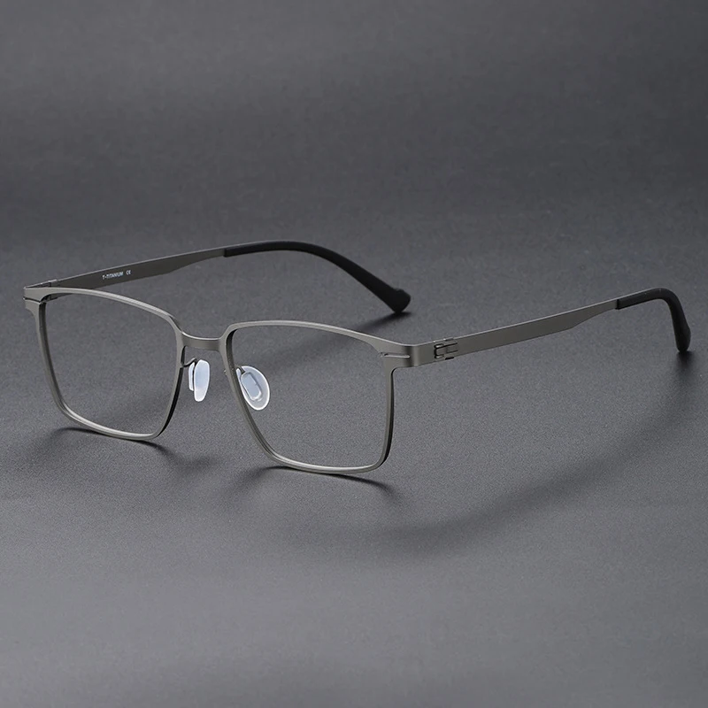 

New Pure Titanium Eyeglass frames Men Ultralight Square Men's Glasses Frames Business Decorative Optical Eyewear Titanium Men