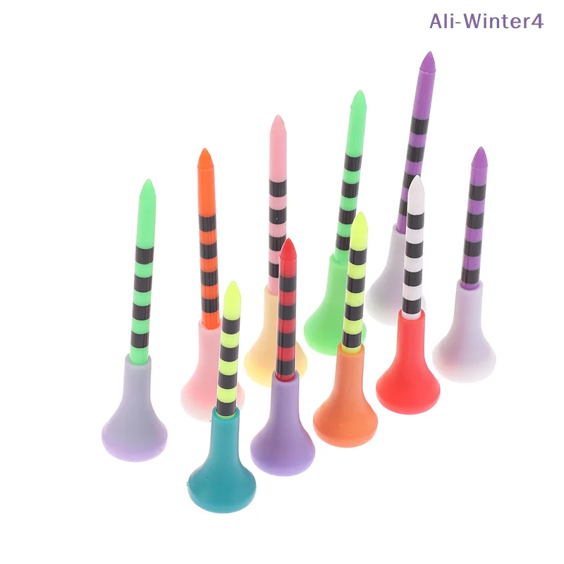 

{DODOA} 10/20/30 шт. 70/83 мм, разноцветные пластиковые подставки для мячей для гольфа, держатели для мячей, тренировочные принадлежности