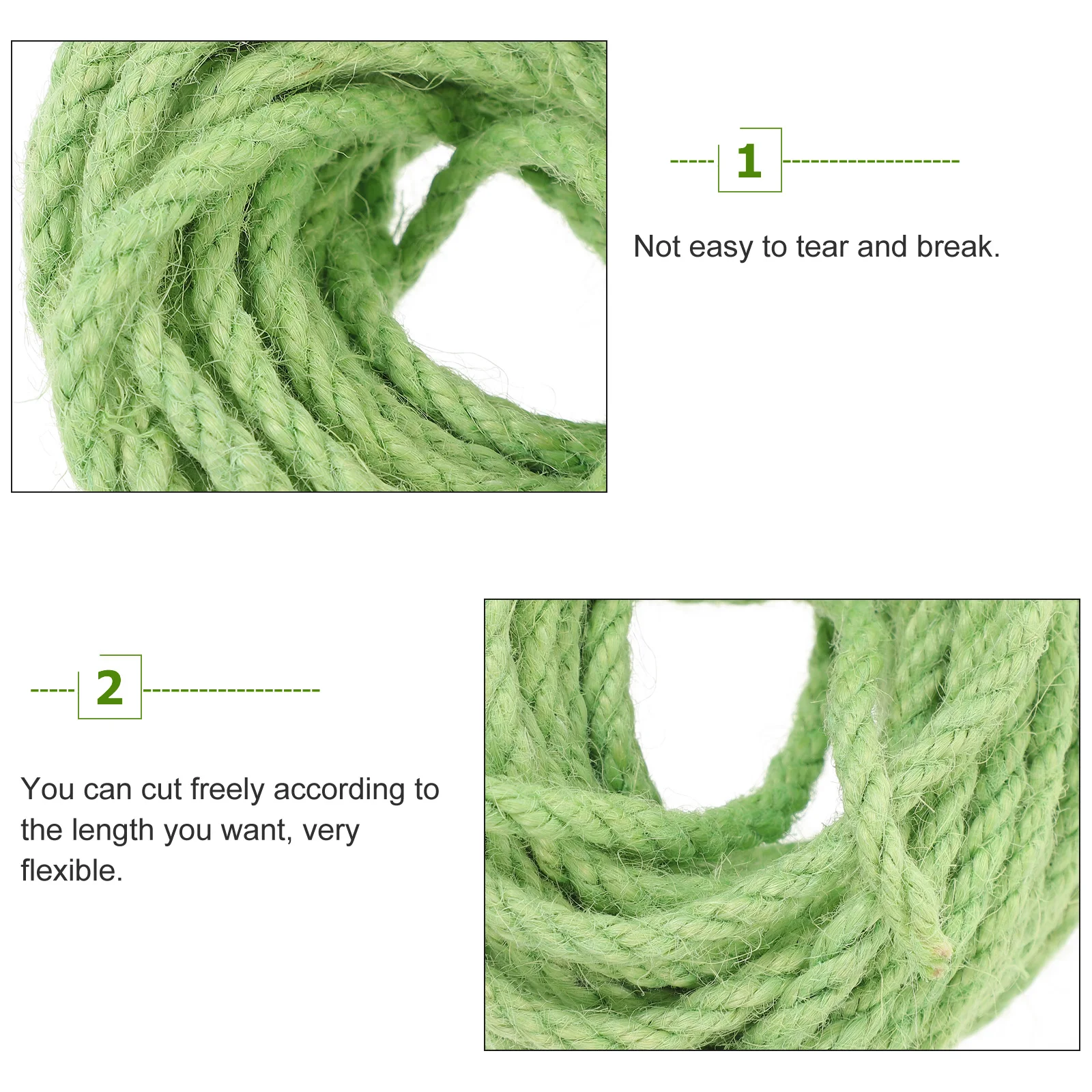 

10M Cat Hemp Sisal Rope Twine DIY Hemp Rope Pet Supplies Toy Supplies Pet Accessories Scratcher Furniture Tools