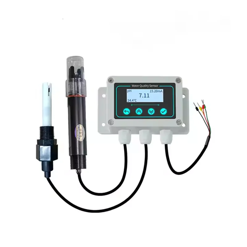 RS485 IoT 2 in 1 Water EC PH Probe Meter Data Logger with Screen Digital test Analyzer Water Detection Sensor for Aquaculture