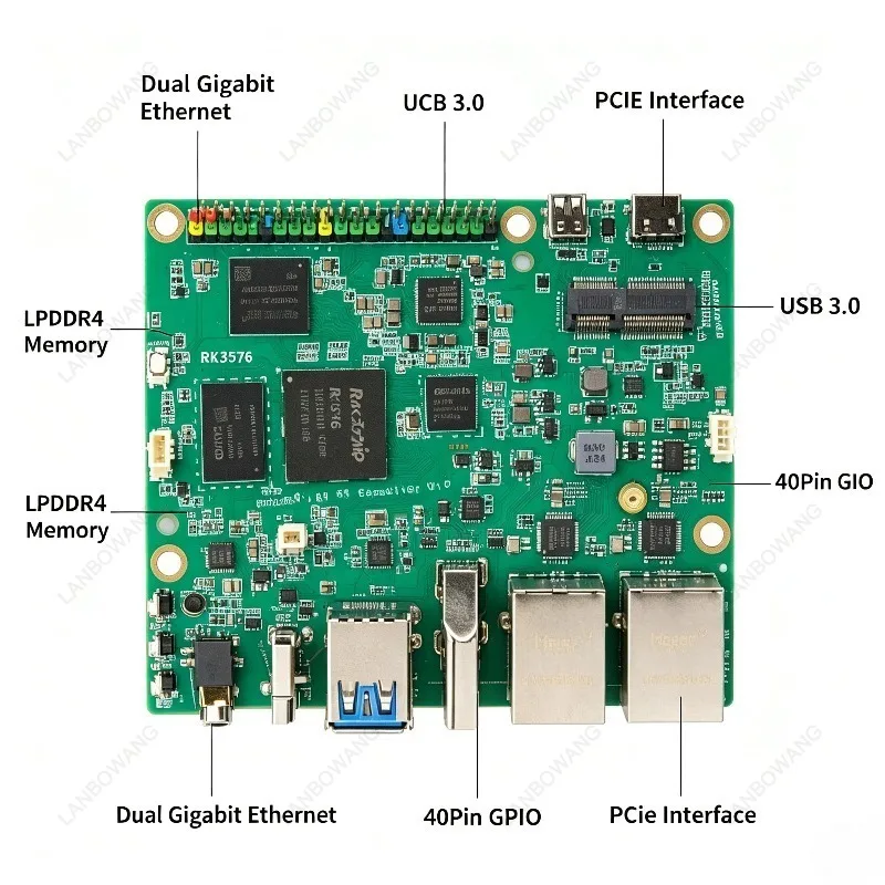 For RK3576 Development Board, High-performance Single Board Computer Replacement Accessories