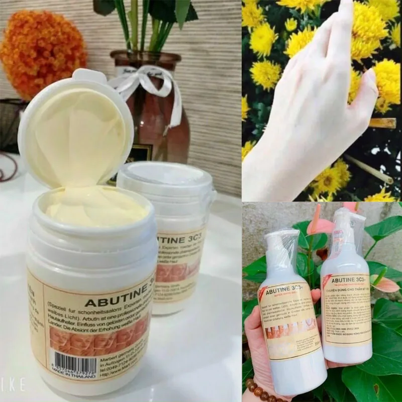 Abutine 3c3 Whitening Body 250g/300ML Reduce Dark Skin Blemishes, Moisturize, Brighten And Smooth Skin Whiter