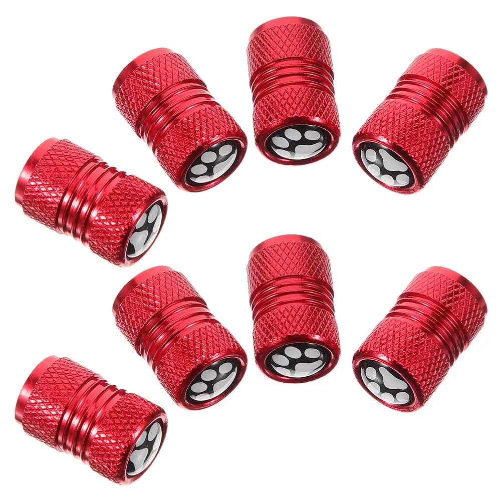 

8Pcs Paw Print Metal Valve Stem Caps for Car Tire Bike Motorcycle Tire Valve Covers Rustproof Water Resistant Stylish Exterior