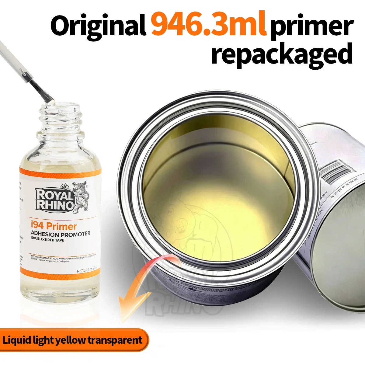 30ML ROYAL RHINO i94 Tape Primer Adhesion Promoter for Double Sided Tape Automotive Trim Car Film Plastic Metal Glass