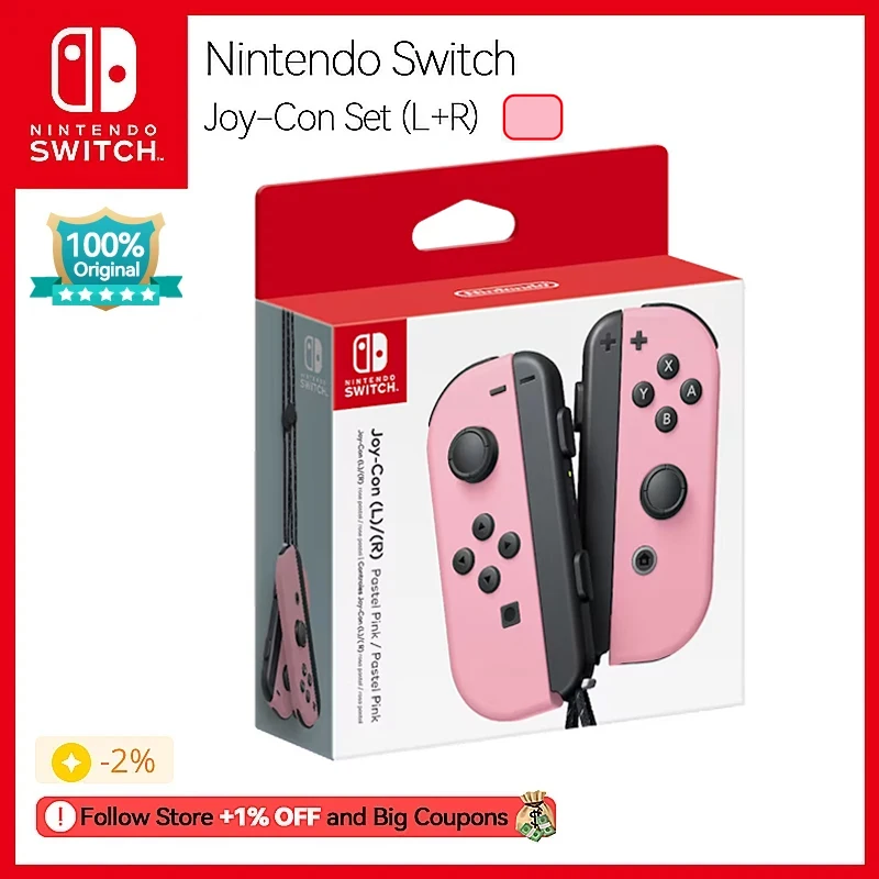 Nintendo Switch Joy Con Pastel Pink Set Original Nintendo Switch for Nintendo Switch OLED Nintendo Switch Controllers