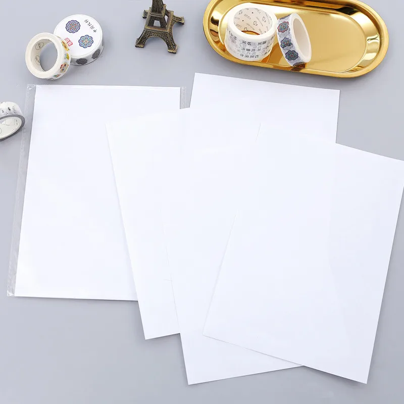 10 Sheets Sticker Collecting Album Pages Reusable Single-Sided Release Papers for Sticker Collecting Blank Sticker Collection