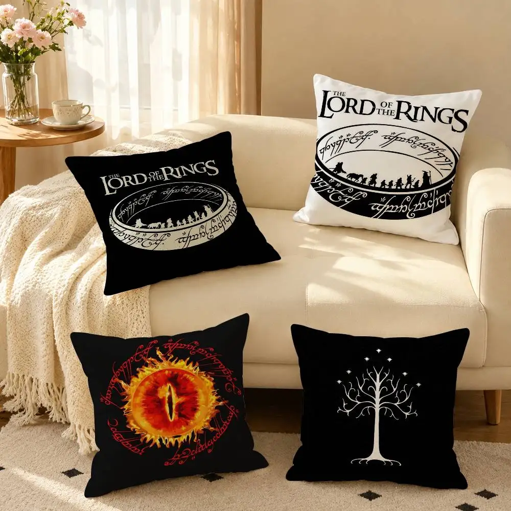L-Lords of the R-Ringes  Square Double-Sided printed Pillow Case Bedroom Bedside Pillow Sofa Cushion Cover