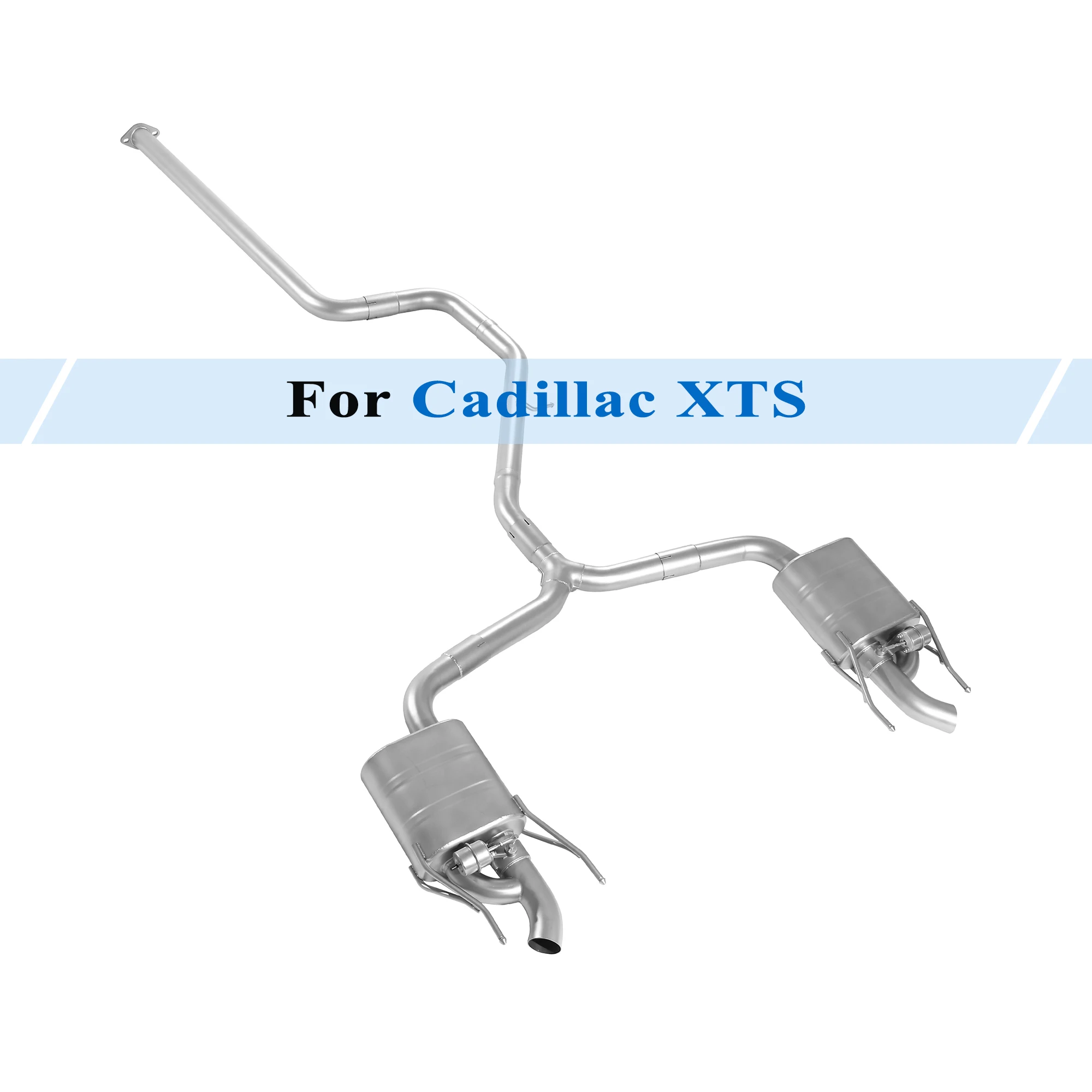 

Cat Back Exhaust System for 2013-2018 Cadillac XTS 2.0T Stainless Steel Performance Muffler Electric Vacuum Valve Cutout