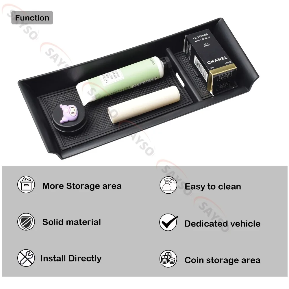 Mittelkonsolen-Organizer vorne für Mazda CX-5 22-25 – Münzhalter, Schalthebel-Organizer, vordere Aufbewahrungseinlagen, Armlehnenbox – Detail 4