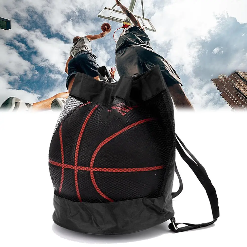 Gym Bag Man Large Capacity Drawstring Backpack Convenient Bag Gym Accessories Lightweight Bag Basketball Sports H5k1