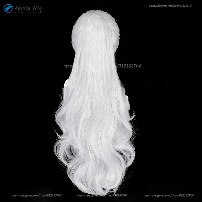 qq681ES Ran Nagisa Cosplay 75cm Silver Grey High Ponytail Heat Resistant Synthetic Hair Anime + Wig Cap