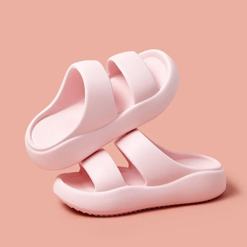 Simple and Stylish Double-Strap Thick-Soled Sandals for Home and Outdoor Use Ladies' Sandals - view 6