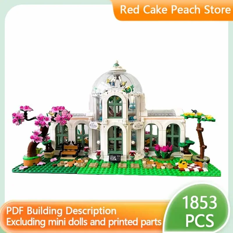 City Street View Model MOC Building Flower And Botanical Garden Park Modular Technology Gift Holiday Assemble Children Toys Suit