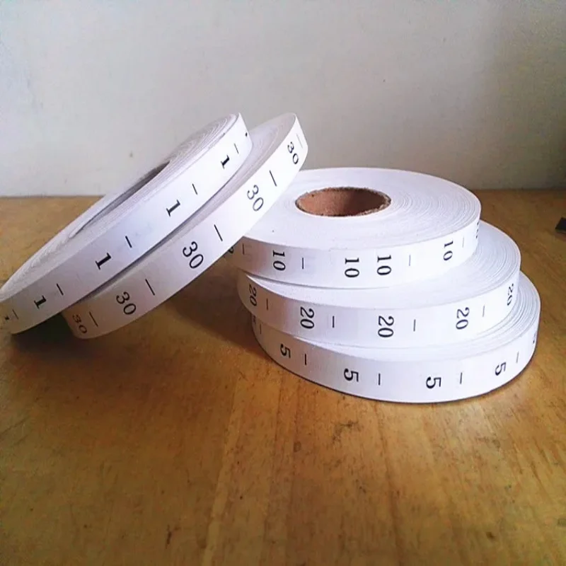 

1~100 Size 3000PCS/Roll Number Labels Synthetic White Size Tags Kids Babys DIY Clothing Towel T-shirt Washable Care Labels Tags