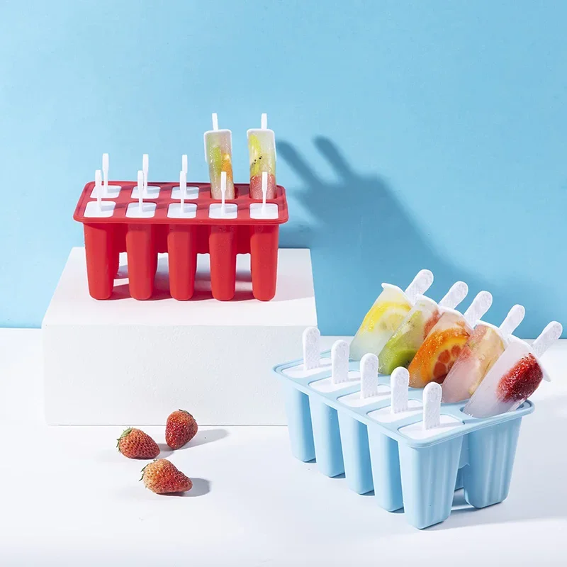 Silicone Popsicles Molds Homemade ICE Popsice Molds Food Grade BPA-Free with Popsicles Maker Sticks Popsicles Popcycle Maker
