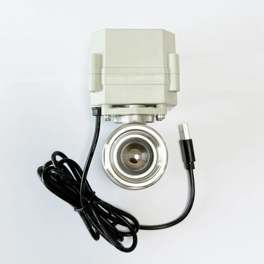 Smart Home APP Controlled Electric Valve DN8, DN10, DN15 WiFi Control, IP67, CE certified 3Nm wireless control Valve by App
