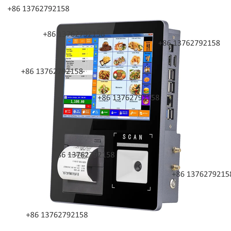 Catering Self Service Terminal POS Cash Register Kiosk With Custom Modifiable Configuration For Restaurant Business