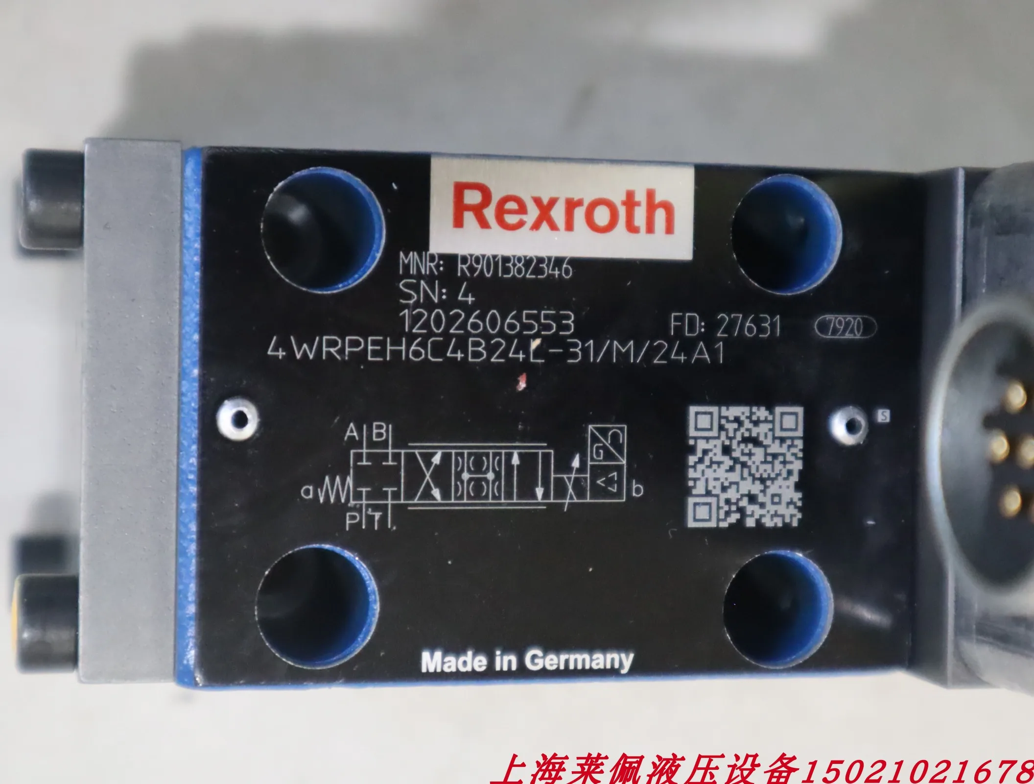 4WRPEH6C4B24L-3X/M/24A1 R901382346 German Rexroth REXROTH Proportional Valve