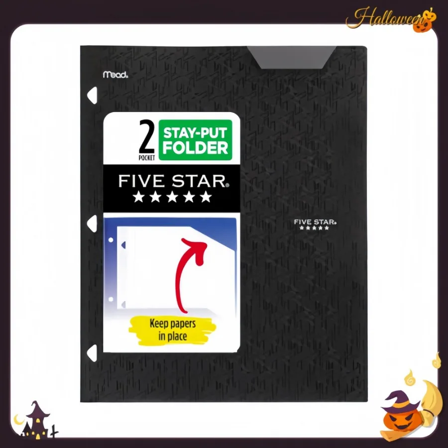 Carpeta de plástico con dos bolsillos: pestañas seguras que se adaptan a carpetas con papel de 8,5x11