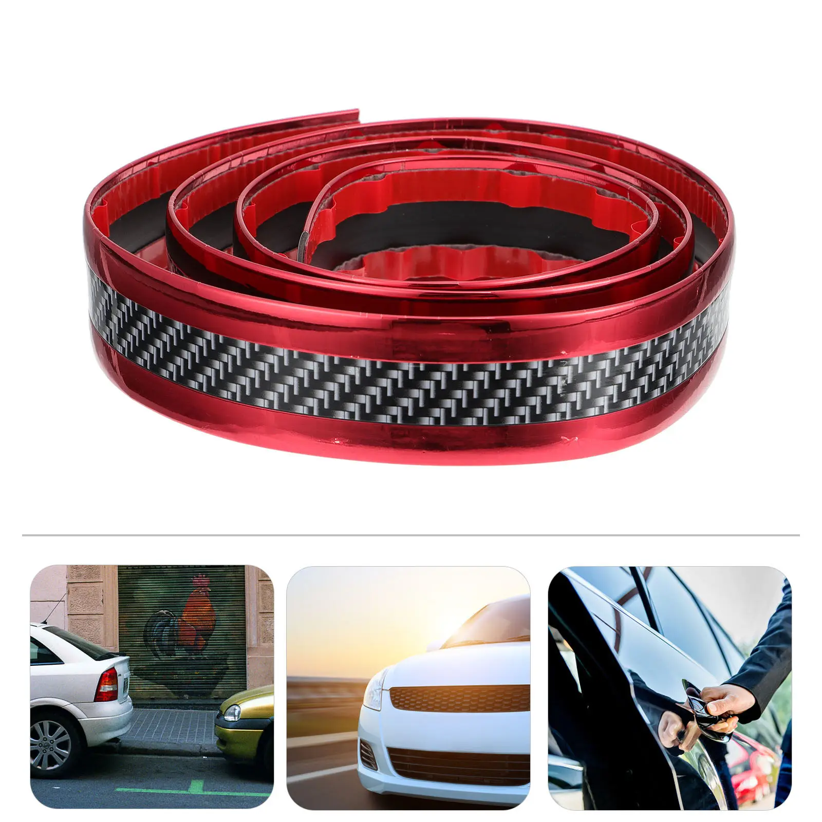 

4 Rolls Premium Rubber Car Door Sill Protector Scratch Proof Threshold Styling Sticker Anti Abrasion Wear Resistant Non