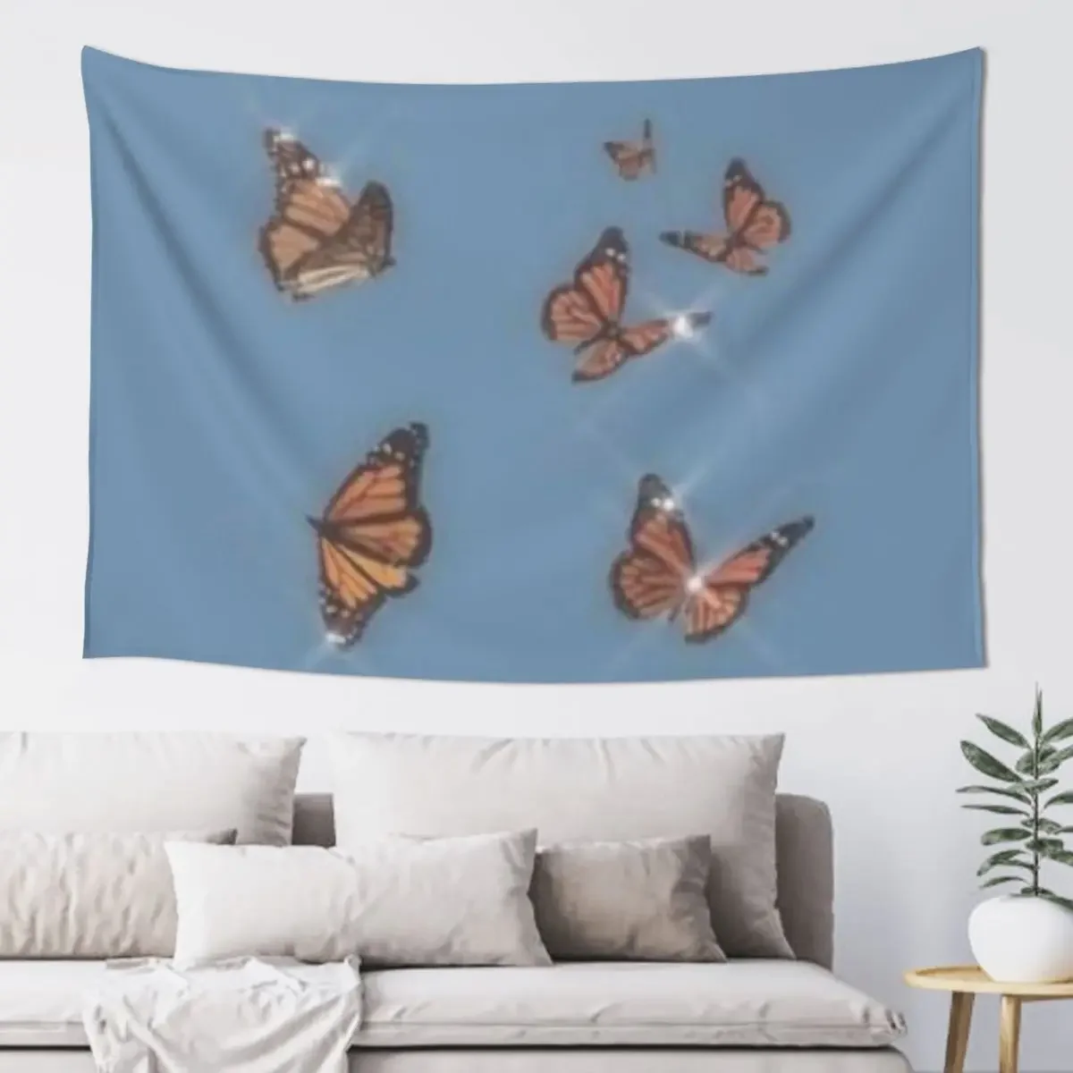 

butterflies Tapestry Hanging Wall Anime Decor Aesthetic Room Decor Home Decor Aesthetic Tapestry