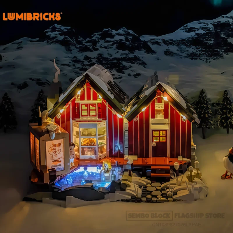 

Исландическая хижина, собранные строительные блоки, ретро-серия дома, игрушечная модель здания, настольная коллекция, украшения, праздничные подарки