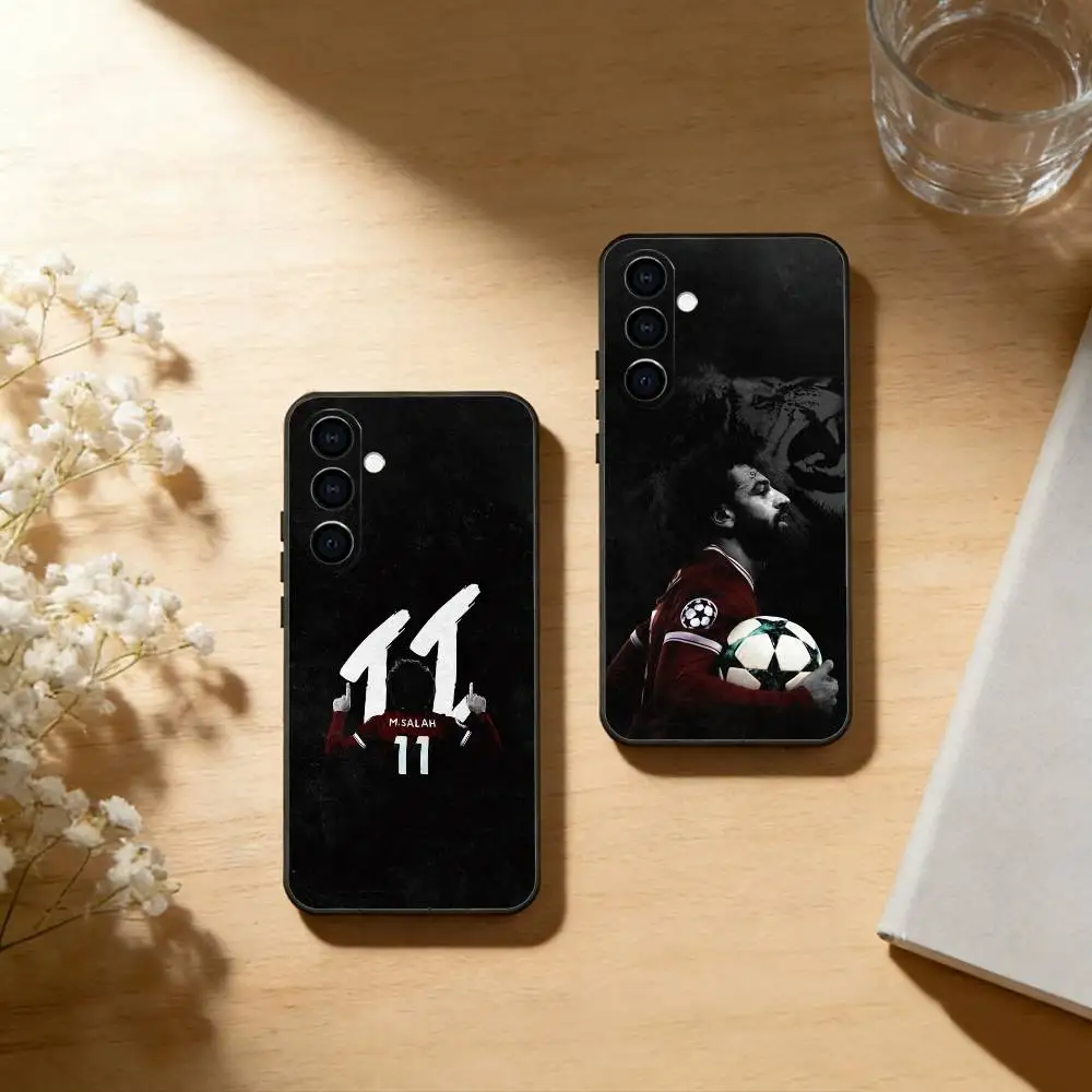 Football M-Mohamed S-Salah 11 Phone Case Black Silicone Soft For Samsung Galaxy A73,A72,A71,A70,A53,A52,A51