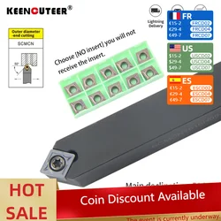 1pc SCMCN1212H09 SCMCN1414H09 SCMCN1616H09 External Turning Tool Holder CCMT Carbide Inserts Lathe CNC Cutting Tools Set