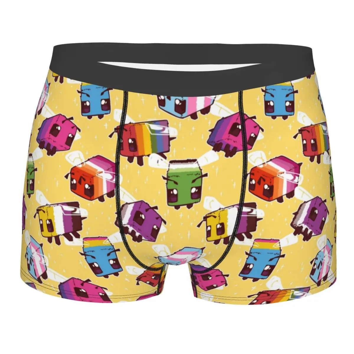 

Men LGBT Bees Underwear Gay Pride Bisexual Lesbian Queer Asexual Sexy Boxer Briefs Shorts Panties Male Soft Underpants