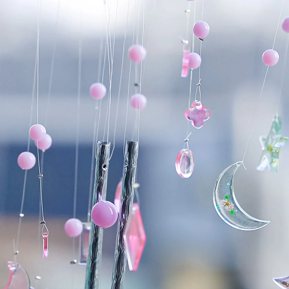 J1UL1N Wind Chimes Silicone Resin Molds Kit Dragonfly Butterfly Fairy Epoxy Resin Mold Measure For Create Art DIY Wind-Bell