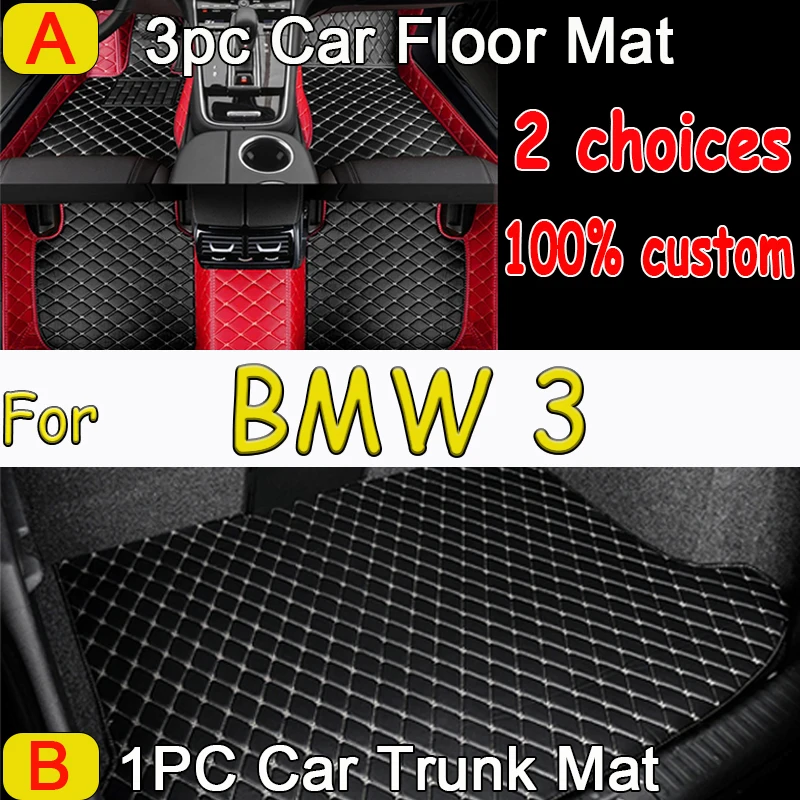 For BMW 3 Series E91 Touring Wagon Estate 2005~2011 5 Seats Car Floor Mats Waterproof Pad Tapetes Para Automovil Car Accessories