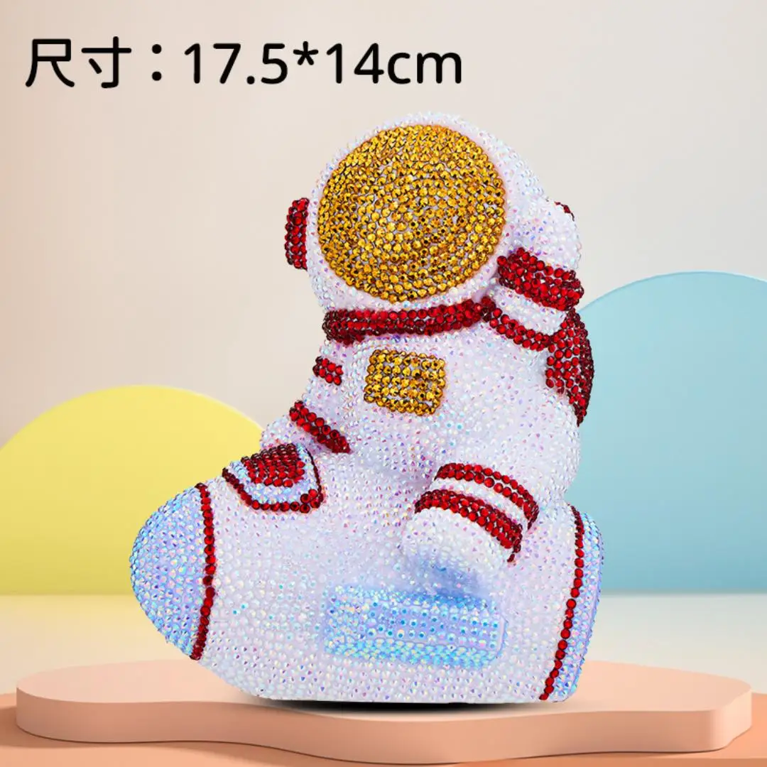 DIY Skarbonka Dziecięca Rękodzieło Wiercenie Punktowe Duża Skarbonka Ozdoby Naklejki Diamentowy Obraz Winyl Lalka Zabawki dla Dzieci