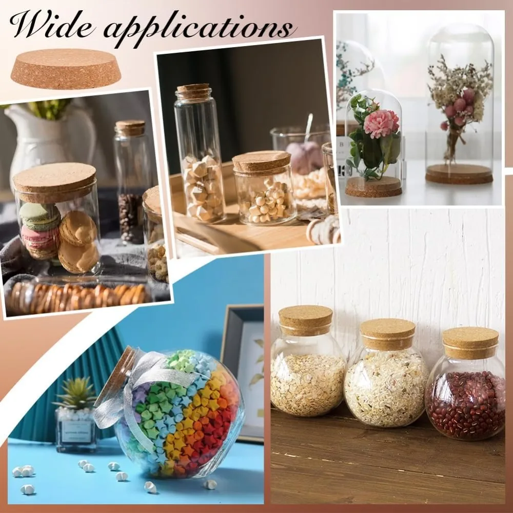 Sumbat Botol Gabus Besar 5.5 ~ 6.3 Inci Tutup Gabus Kayu Sumbat Botol Anggur Toples Kayu Gabus Sumbat Gabus Meruncing Besar untuk Kit