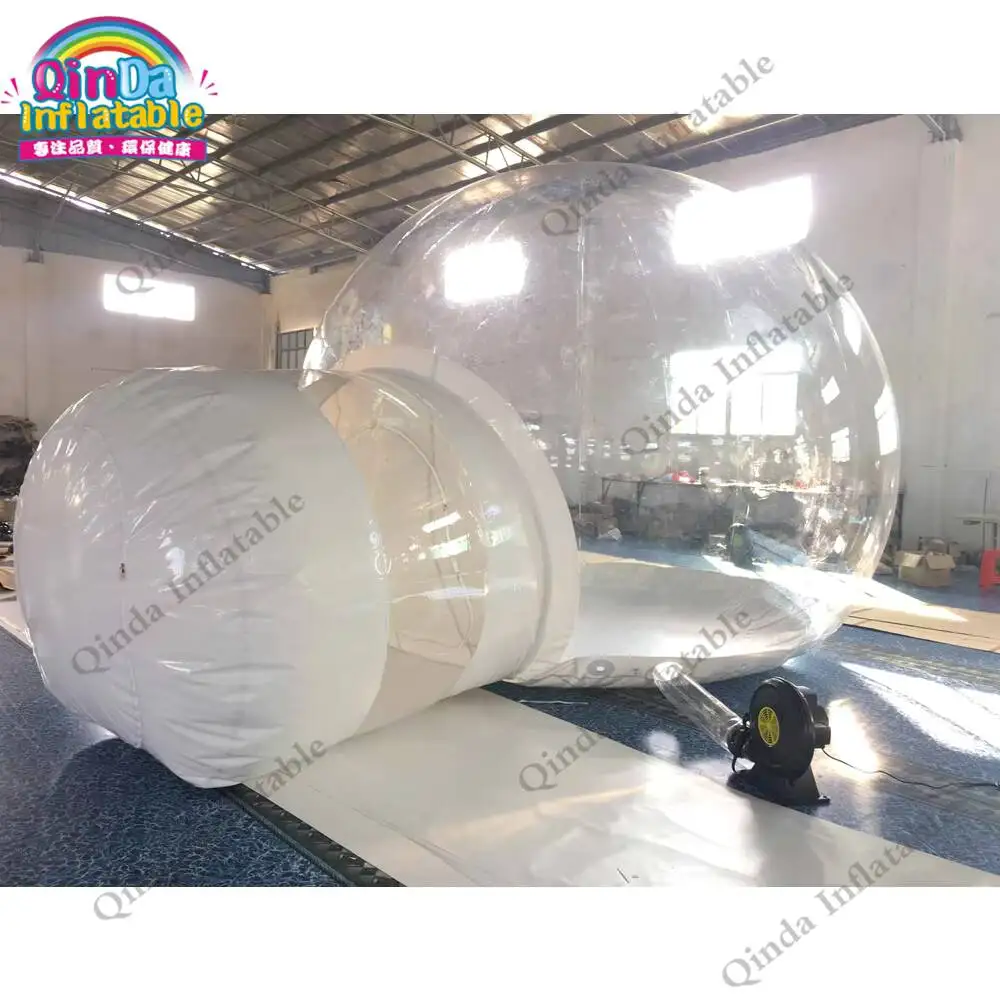 เต็นท์เป่าลมใสสำหรับครอบครัวในสวนหลังบ้าน เต็นท์เป่าลมสำหรับตั้งแคมป์ ขายเต็นท์เป่าลมทรงฟองอากาศ