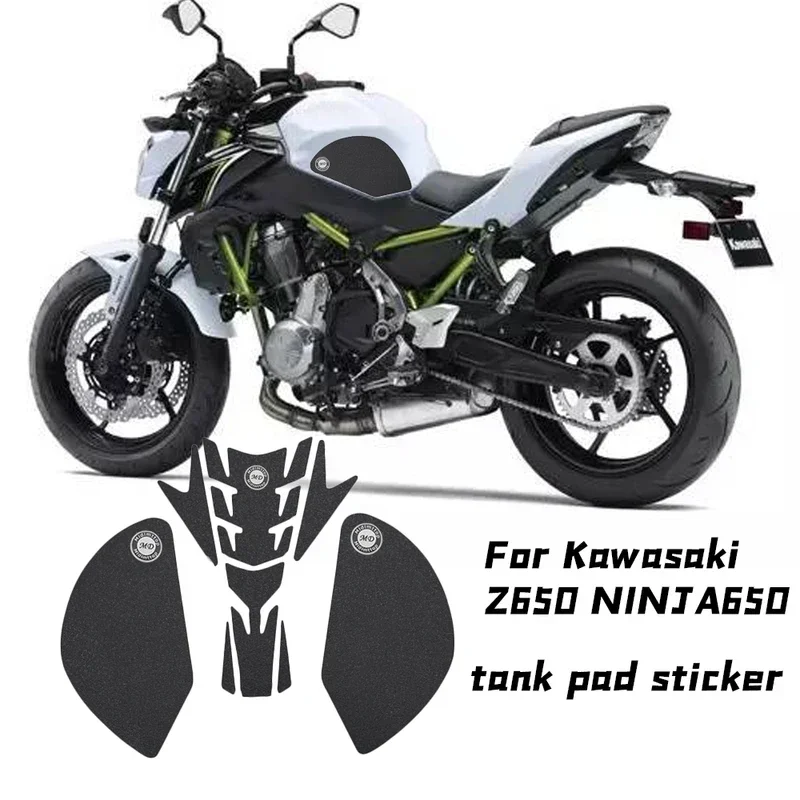 

For Kawasaki motorcycle z650 Z 650 tank pad protector sticker decal gas knee grips tank traction pad side models