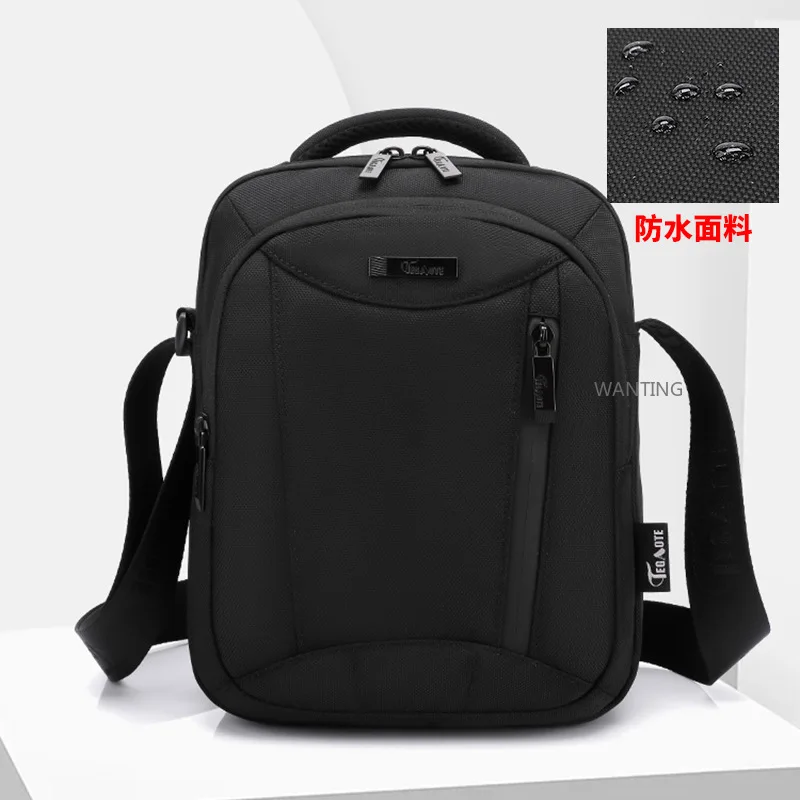 

Brand Waterproof Men Single Shoulder Bag Oxford Black Messenger Bags Male Handbag Business Briefcase Casual Bags Female