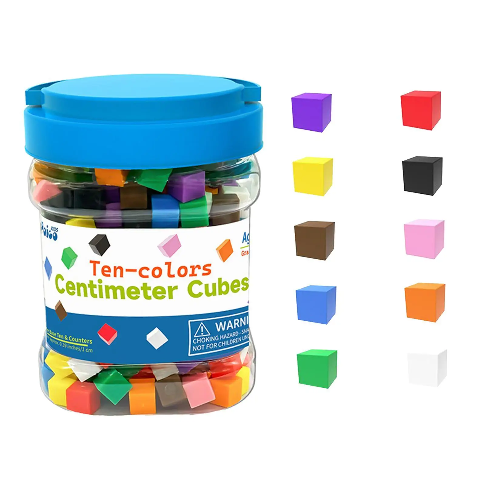 300x centimeterblokjes Telblokjes voor voorschoolse activiteiten Elementair